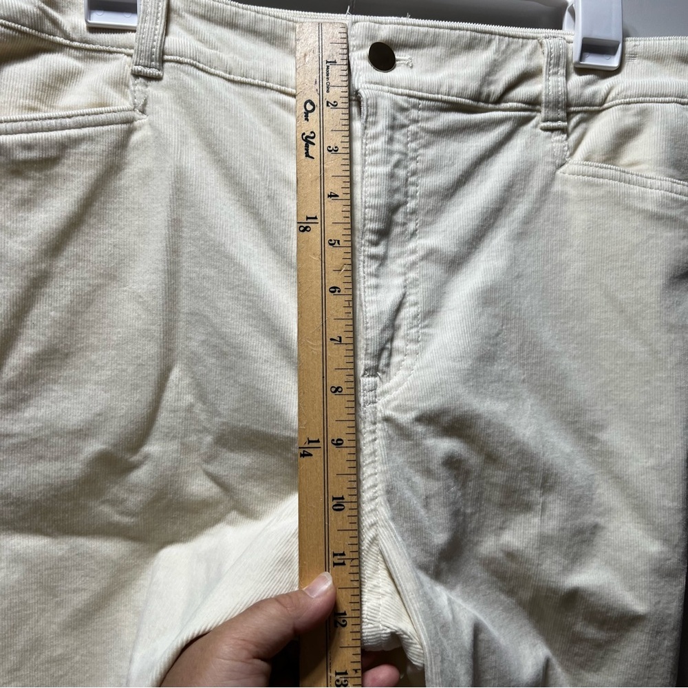 NWT Talbots Cream Straight Leg Pants, Size 12 - Picture 5 of 8
